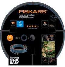 Fiskars Comfort locsolótömlő + fali tároló szett 13 mm (1/2") 15 m Q4 Fiskars Comfort locsolótömlő + fali tároló szett 13 mm (1/2") 15 m Q4
