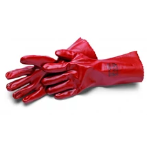PVC saválló kesztyű piros 36 cm