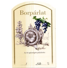 Matrica pálinkás üvegre Alma 10 db