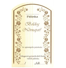 Matrica pálinkás üvegre Áfonya 10 db