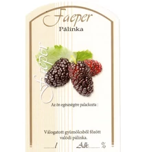 Matrica pálinkás üvegre Eper 10 db