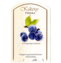 Matrica pálinkás üvegre Kökény 10 db