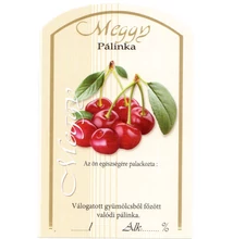 Matrica pálinkás üvegre Meggy 10 db