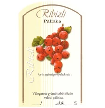 Matrica pálinkás üvegre Áfonya 10 db