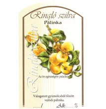 Matrica pálinkás üvegre Áfonya 10 db