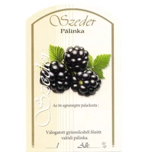 Matrica pálinkás üvegre Szeder 10 db