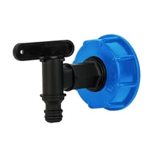 IBC csatlakozó BM S60x6 3/4"-os műanyag csappal IBC csatlakozó BM S60x6 3/4"-os műanyag csappal