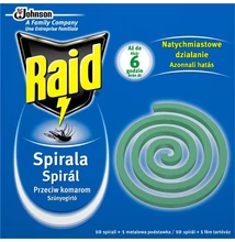 Raid szúnyogirtó spirál 10 db Raid szúnyogirtó spirál 10 db