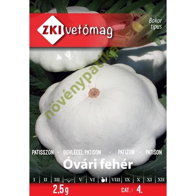 Óvári fehér patiszon