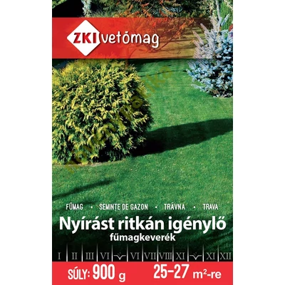 Nyírást ritkán igénylő fűmag