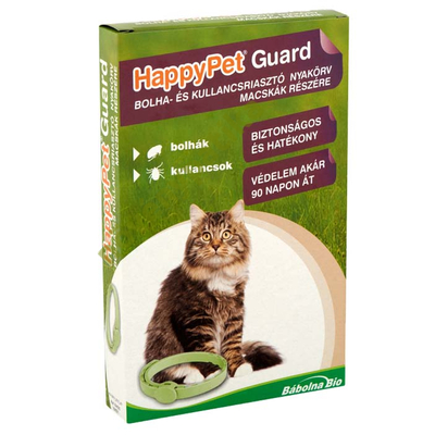 HappyPet Guard bolha- és kullancsriasztó nyakörv macskák részére
