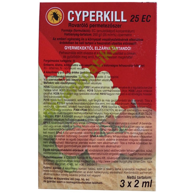 Cyperkill 25 EC rovarölő szer 3x2 ml