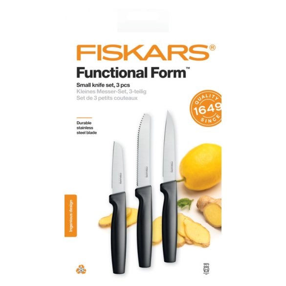 Fiskars Functional Form asztali késkészlet 3 különböző késsel
