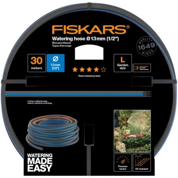 Fiskars Comfort öntözőtömlő 1/2