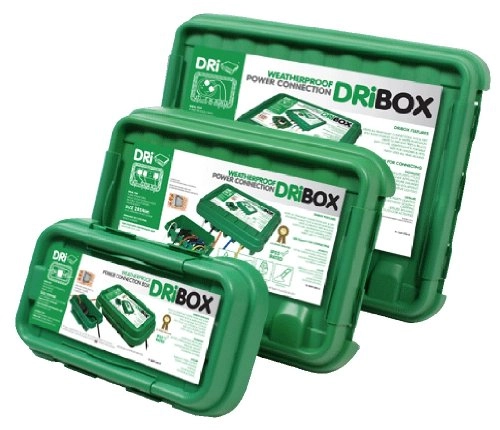 DriBox vízmentes kábelhosszíbbító doboz, zöld kicsi