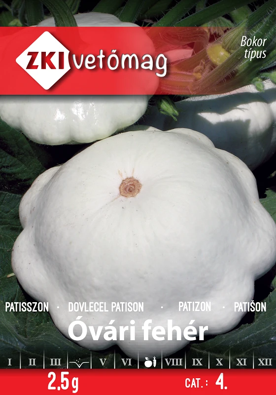 Óvári fehér patiszon ZKI