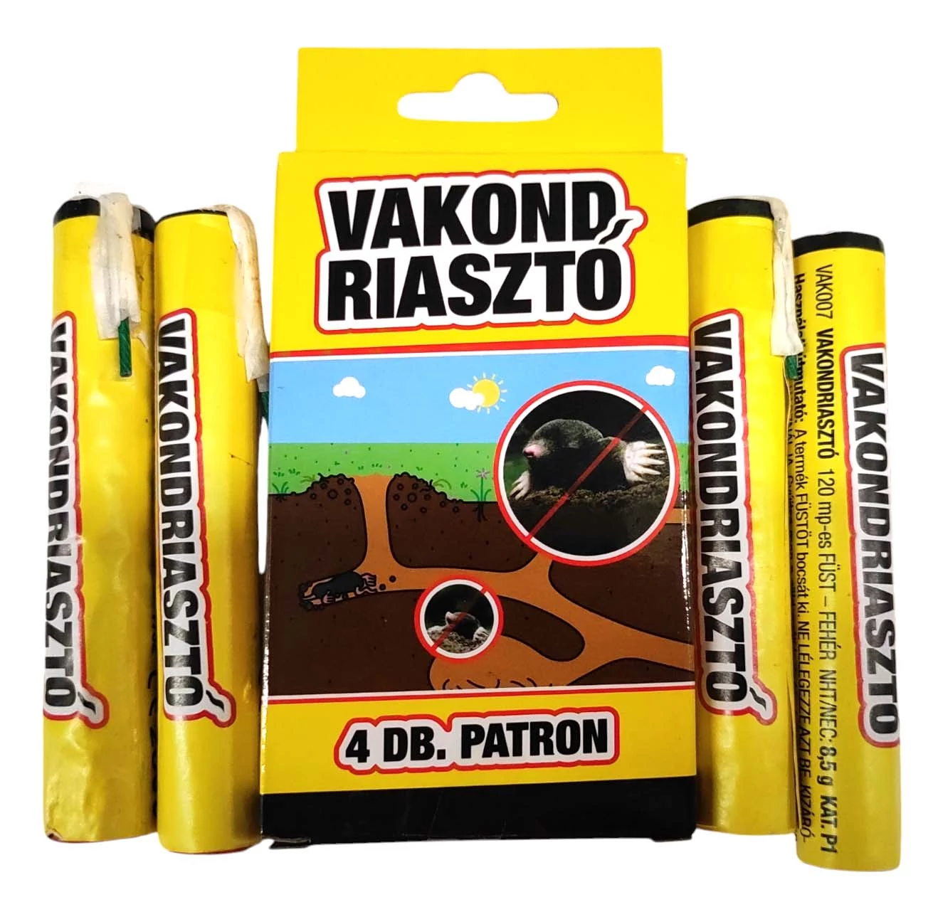 Vakondriasztó füstpatron 4 db