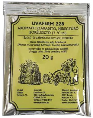 Borélesztő aromafelszabadító és hidegtűrő 20 g UVAFERM 228