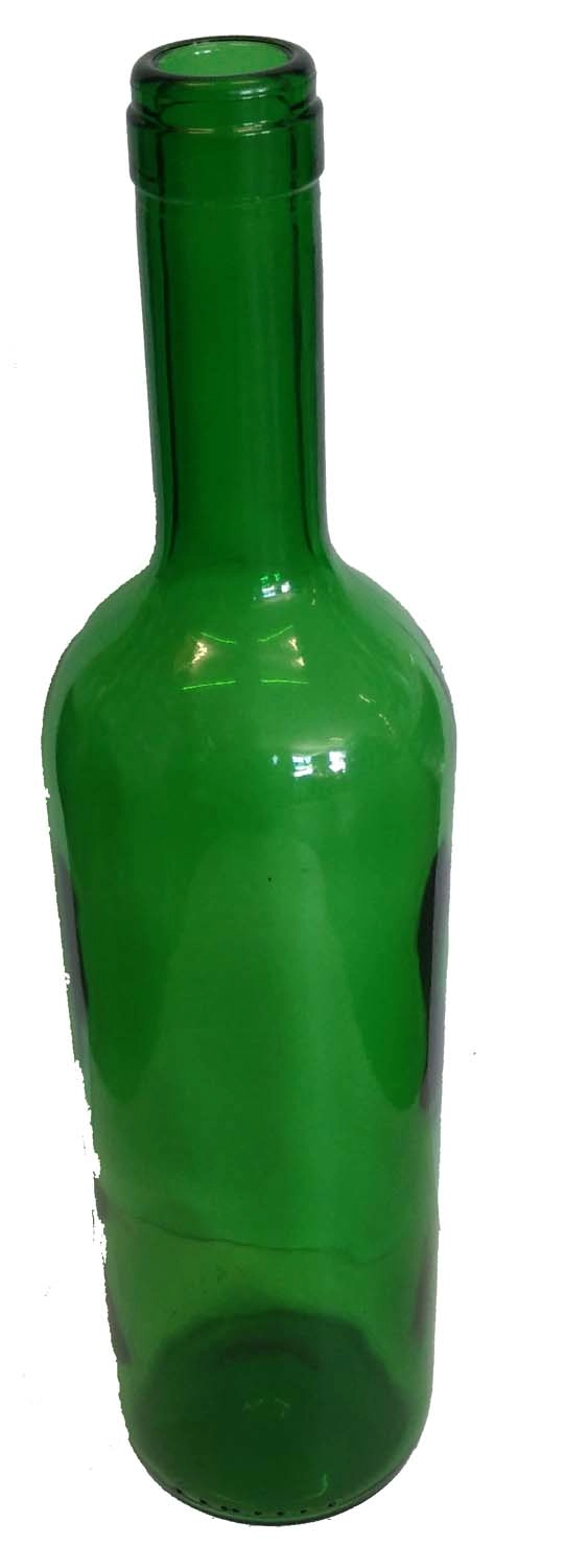 Boros palack 0,75 liter zöld