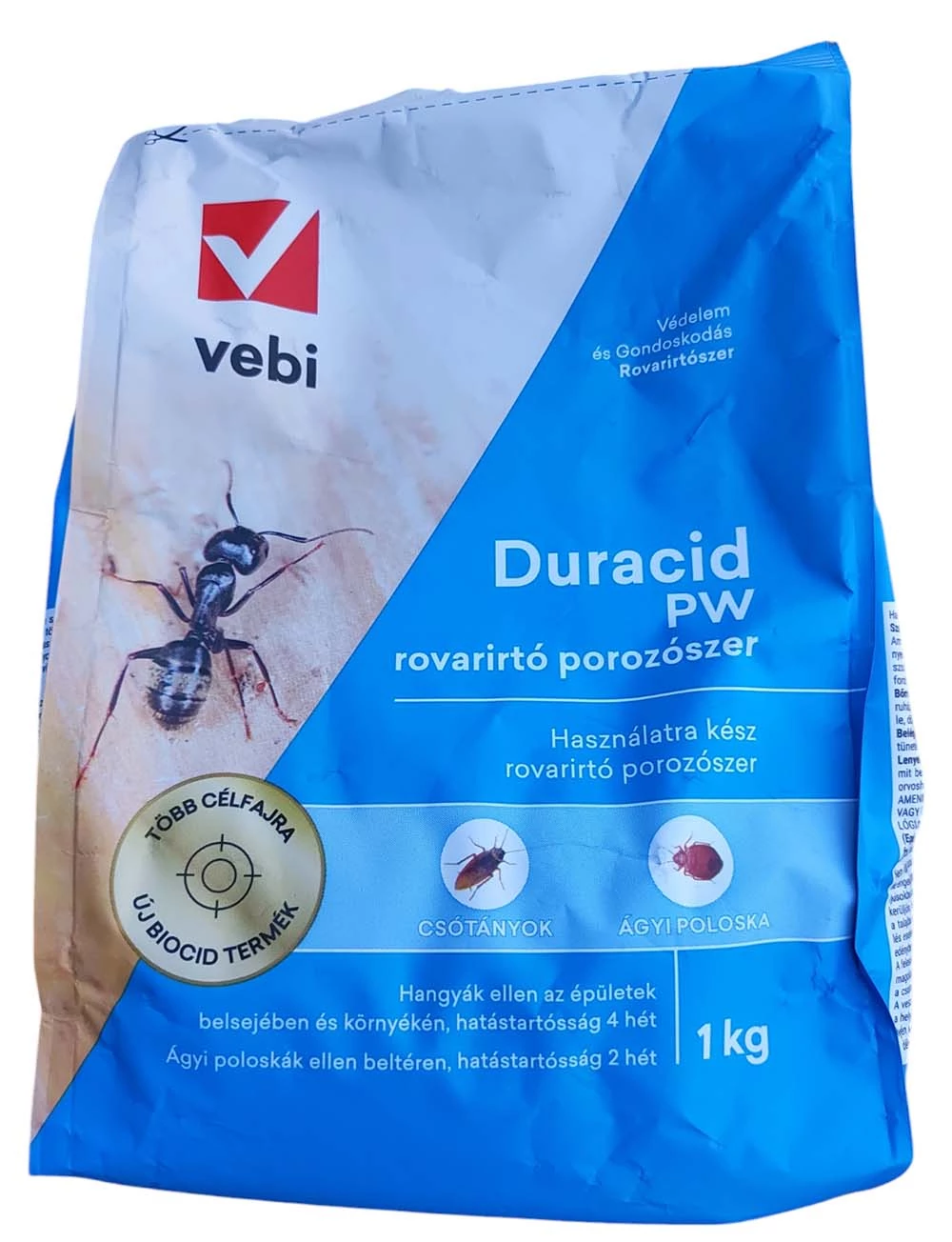 Vebi Duracid PW rovarirtó porozószer, 1 kg