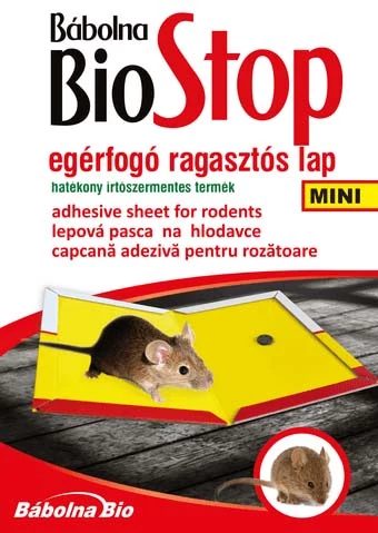 Ragasztós egér- és rovarfogó lap (BioStop Mini)