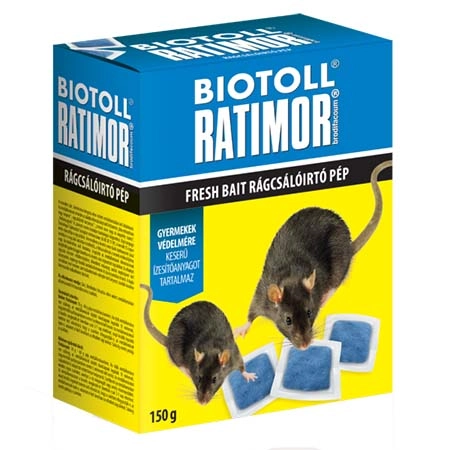 Biotoll Ratimor rágcsálóirtó pép 150g (egér, patkány)