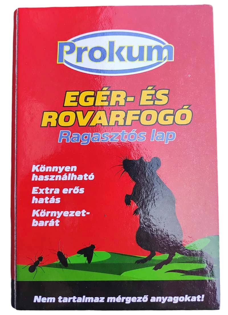 Ragasztós egér- és rovarfogó lap (Prokum)