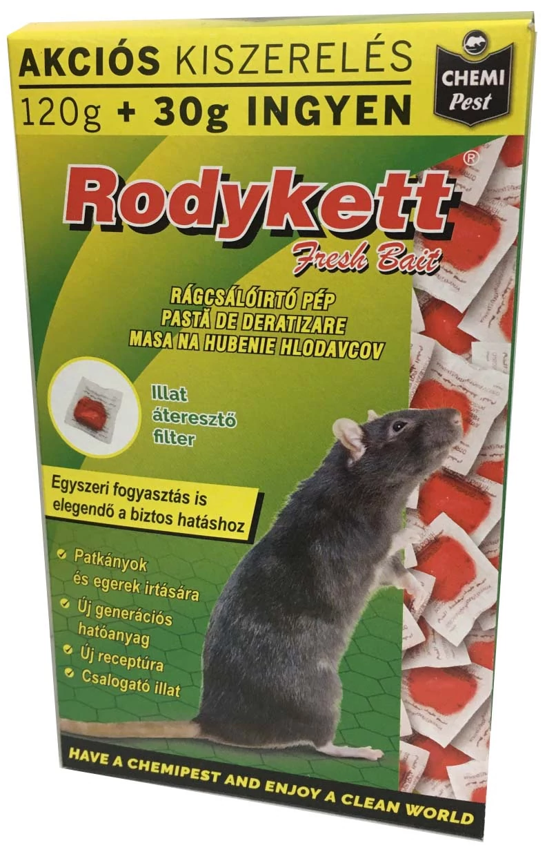 Rodykett Fresh-Bait rágcsálóirtó pép 150 g (egér, patkány)