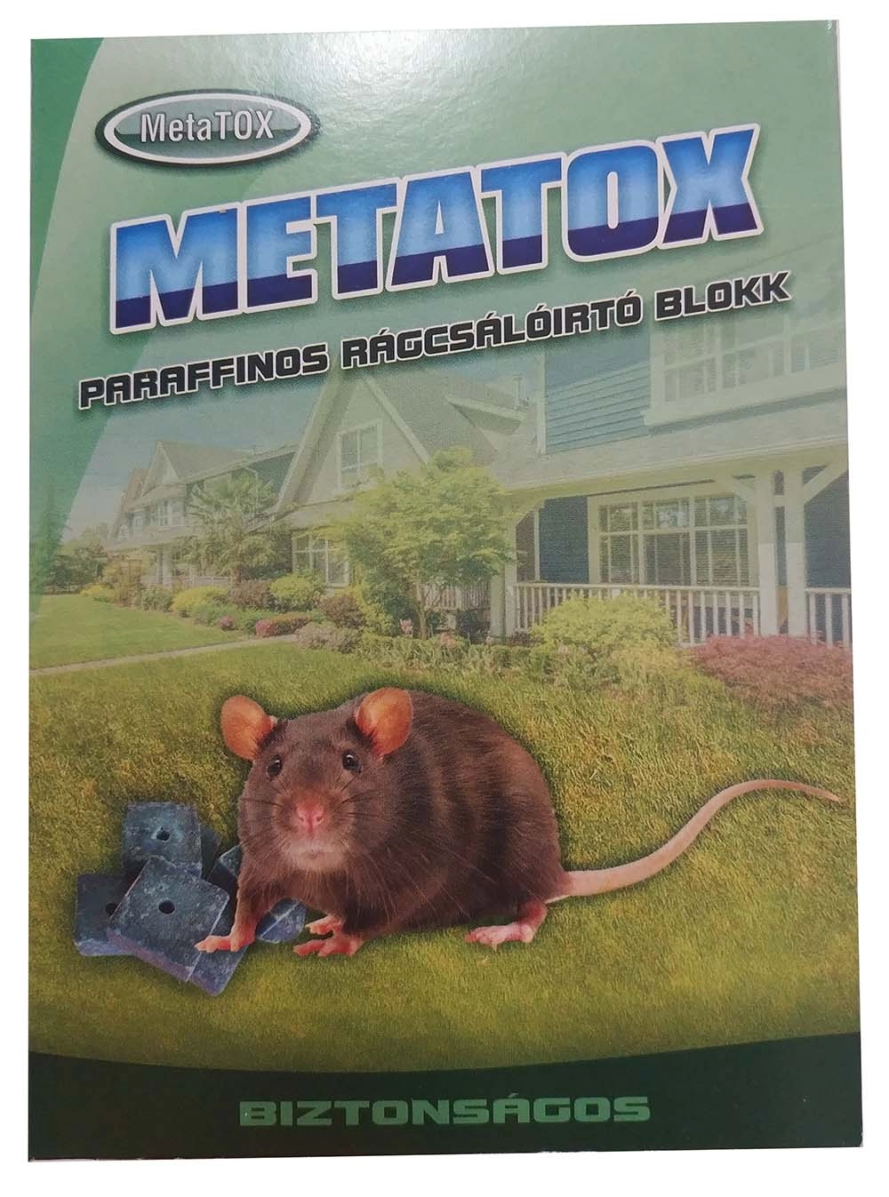 Metatox paraffinos rágcsálóirtó blokk 300g
