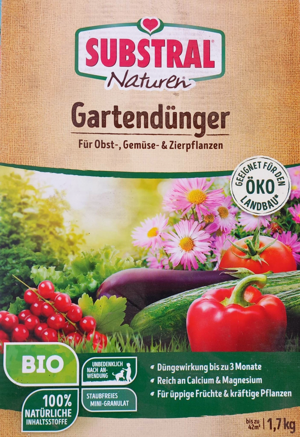Substral NATUREN® Bio kerti trágya 1,7 kg
