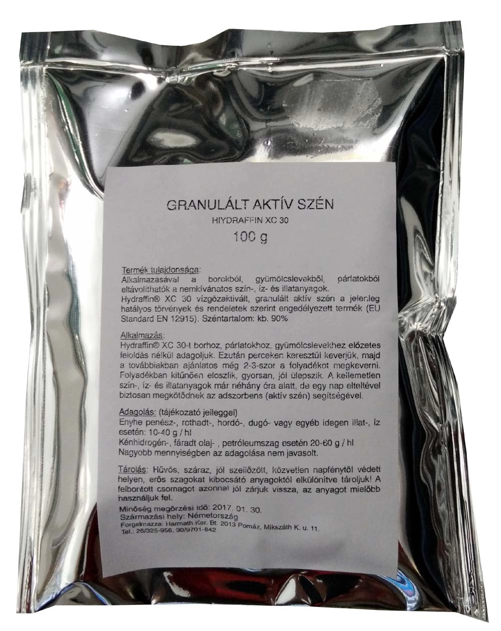 Aktív szén 100 g Hydraffin XC 30/Granucol Ge